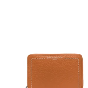 Gianni Chiarini Maxi Grain Leather Zip Wallet
