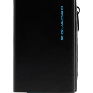 Men's Compact Automatic Leather and Metal Wallet