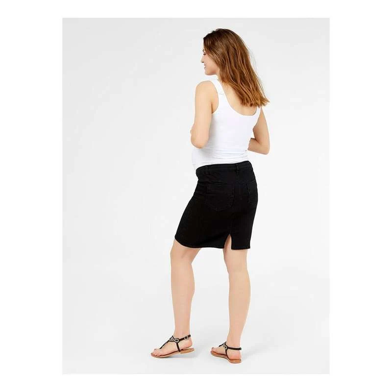 Mamalicious Lola Denim Ventenederdel - Sort