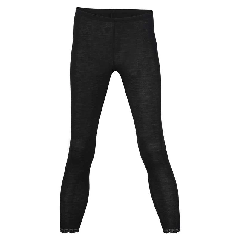 Премиум качество Engel Natur Leggings Lace Women - Wool/Silk - Black